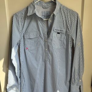 Vineyard Vines - Seersucker Harbor Shirt Dress Coverup - size 00